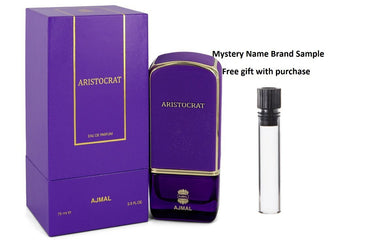 Ajmal Aristocrat by Ajmal Eau De Parfum Spray 2.5 oz And a Mystery Name brand sample vile