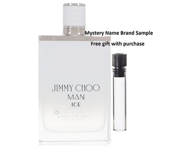 Jimmy Choo Ice by Jimmy Choo Eau De Toilette Spray (Tester) 3.4 oz And a Mystery Name brand sample vile