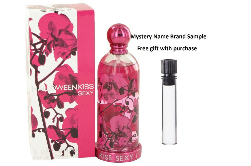 Halloween Kiss Sexy by Jesus Del Pozo Eau De Toilette Spray 3.4 oz And a Mystery Name brand sample vile