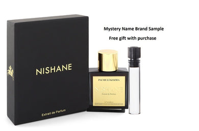 Pachuli Kozha by Nishane Extrait De Parfum Spray (Unisex) 1.7 oz And a Mystery Name brand sample vile
