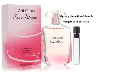 Shiseido Ever Bloom by Shiseido Eau De Parfum Spray 1.7 oz And a Mystery Name brand sample vile