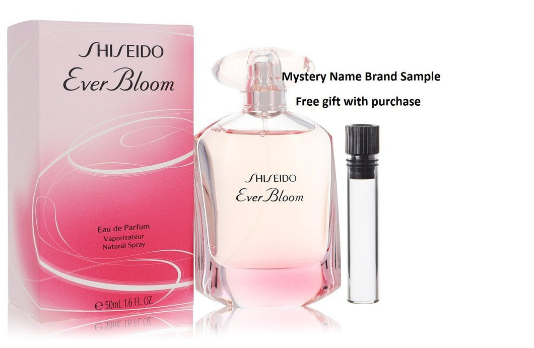 Shiseido Ever Bloom by Shiseido Eau De Parfum Spray 1.7 oz And a Mystery Name brand sample vile