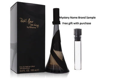 Reb'l Fleur Love Always by Rihanna Eau De Parfum Spray 3.4 oz And a Mystery Name brand sample vile