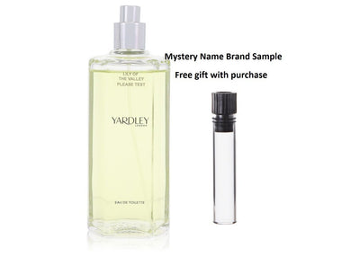 Lily of The Valley Yardley by Yardley London Eau De Toilette Spray (Tester) 4.2 oz And a Mystery Name brand sample vile