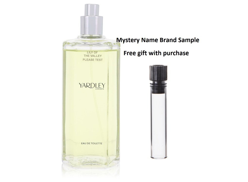 Lily of The Valley Yardley by Yardley London Eau De Toilette Spray (Tester) 4.2 oz And a Mystery Name brand sample vile