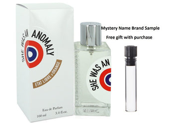 She Was an Anomaly by Etat Libre D'orange Eau De Parfum Spray (Unisex) 3.4 oz And a Mystery Name brand sample vile
