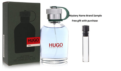 HUGO by Hugo Boss Eau De Toilette Spray 3.4 oz And a Mystery Name brand sample vile