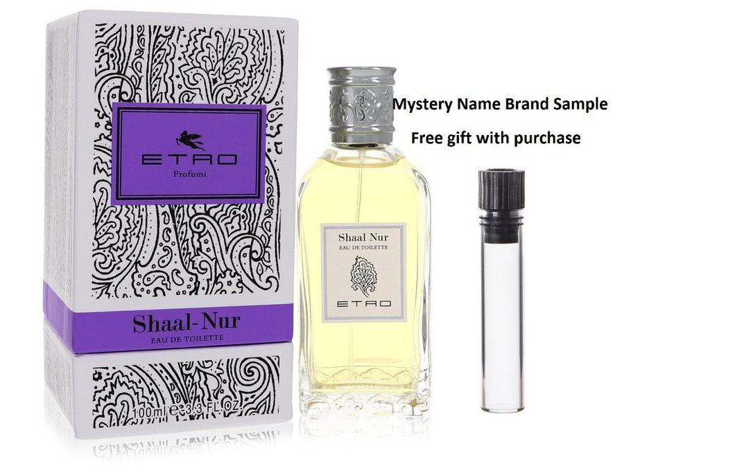 Shaal Nur by Etro Eau De Toilette Spray (Unisex) 3.4 oz And a Mystery Name brand sample vile