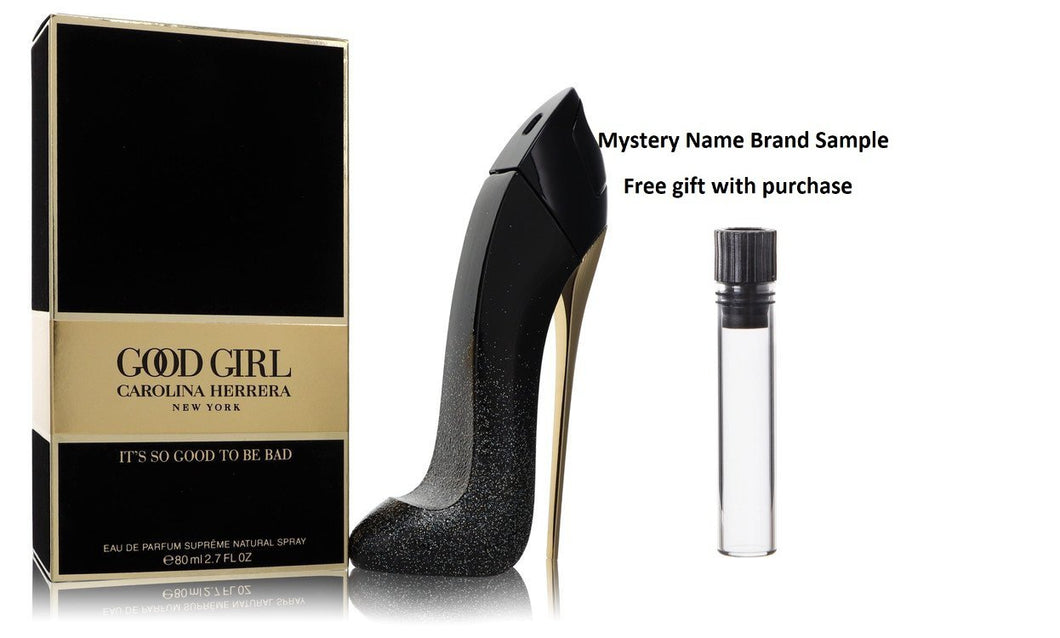 Good Girl Supreme by Carolina Herrera Eau De Parfum Spray 2.7 oz And a Mystery Name brand sample vile