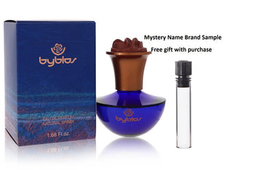 BYBLOS by Byblos Eau De Parfum Spray 1.7 oz And a Mystery Name brand sample vile