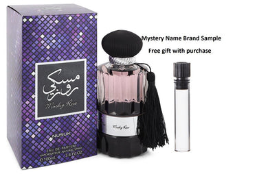 Musky Rose by Nusuk Eau De Parfum Spray (Unisex) 3.4 oz And a Mystery Name brand sample vile