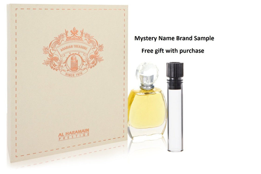 Al Haramain Arabian Treasure by Al Haramain Eau De Parfum Spray 2.4 oz And a Mystery Name brand sample vile