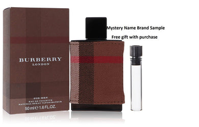 Burberry London (New) by Burberry Eau De Toilette Spray 1.7 oz And a Mystery Name brand sample vile
