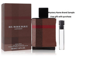 Burberry London (New) by Burberry Eau De Toilette Spray 1.7 oz And a Mystery Name brand sample vile