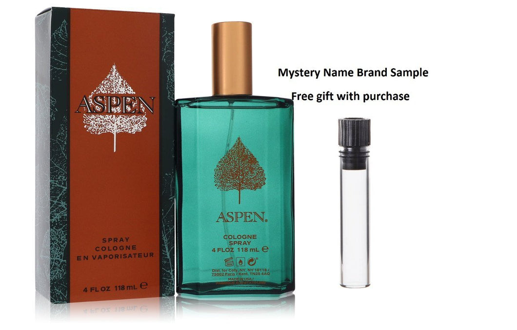 ASPEN by Coty Cologne Spray 4 oz And a Mystery Name brand sample vile