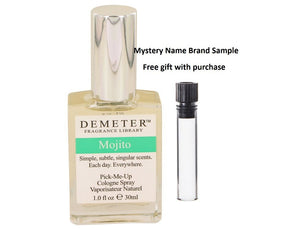 Demeter Mojito by Demeter Cologne Spray 1 oz And a Mystery Name brand sample vile