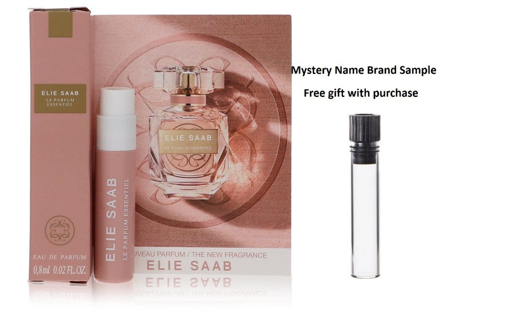 Le Parfum Essentiel by Elie Saab Vial (sample) .02 oz And a Mystery Name brand sample vile
