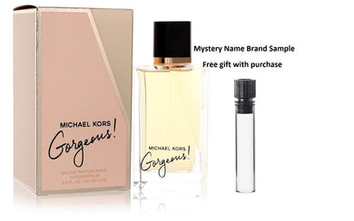 Michael Kors Gorgeous by Michael Kors Eau De Parfum Spray 3.4 oz And a Mystery Name brand sample vile