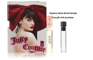 Juicy Couture by Juicy Couture Vial (sample) .03 oz And a Mystery Name brand sample vile