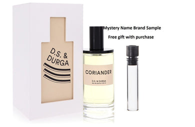 Coriander by D.S. & Durga Eau De Parfum Spray 3.4 oz And a Mystery Name brand sample vile