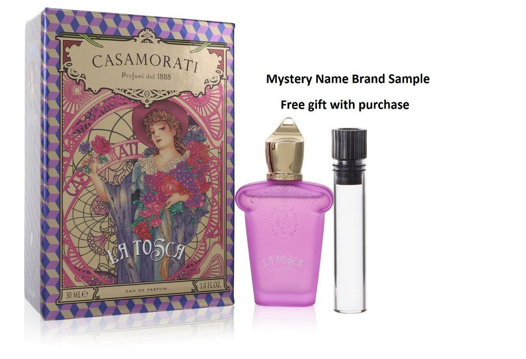 Casamorati 1888 La Tosca by Xerjoff Eau De Parfum Spray 1 oz And a Mystery Name brand sample vile