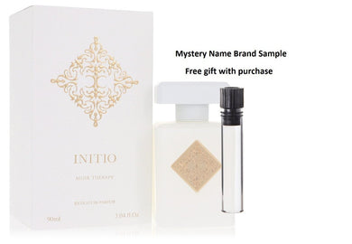 Initio Musk Therapy by Initio Parfums Prives Extrait De Parfum (Unisex) 3.04 oz And a Mystery Name brand sample vile