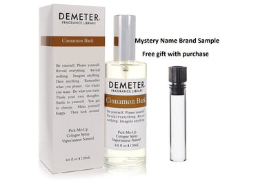 Demeter Cinnamon Bark by Demeter Cologne Spray 4 oz And a Mystery Name brand sample vile