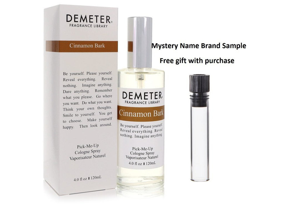 Demeter Cinnamon Bark by Demeter Cologne Spray 4 oz And a Mystery Name brand sample vile