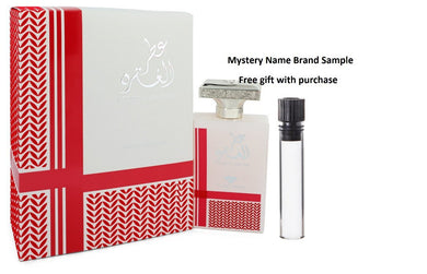 Attar Al Ghutra by Swiss Arabian Eau De Parfum Spray 3.4 oz And a Mystery Name brand sample vile