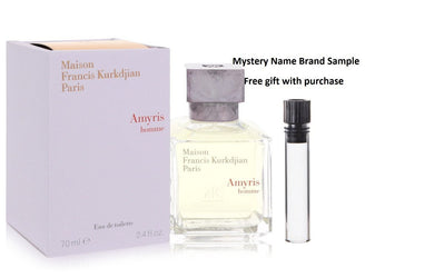 Amyris Homme by Maison Francis Kurkdjian Eau De Toilette Spray 2.4 oz And a Mystery Name brand sample vile