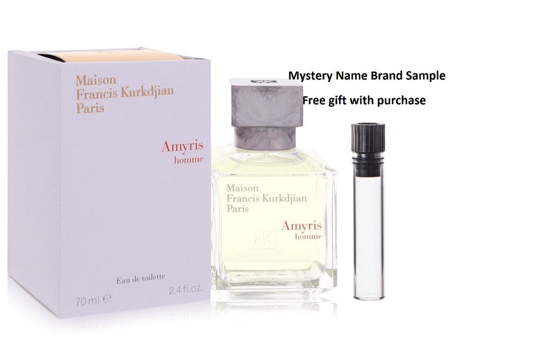 Amyris Homme by Maison Francis Kurkdjian Eau De Toilette Spray 2.4 oz And a Mystery Name brand sample vile