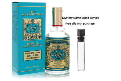 4711 by 4711 Cologne Spray (Unisex) 3 oz And a Mystery Name brand sample vile