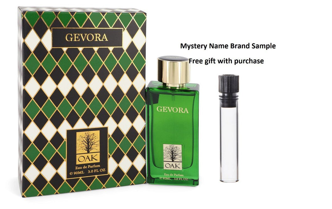Oak Gevora by Oak Eau De Parfum Spray 3 oz And a Mystery Name brand sample vile