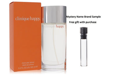 HAPPY by Clinique Eau De Parfum Spray 3.4 oz And a Mystery Name brand sample vile