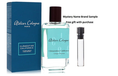 Clementine California by Atelier Cologne Pure Perfume Spray (Unisex) 3.3 oz And a Mystery Name brand sample vile