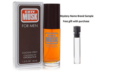 COTY MUSK by Coty Cologne Spray 1.5 oz And a Mystery Name brand sample vile