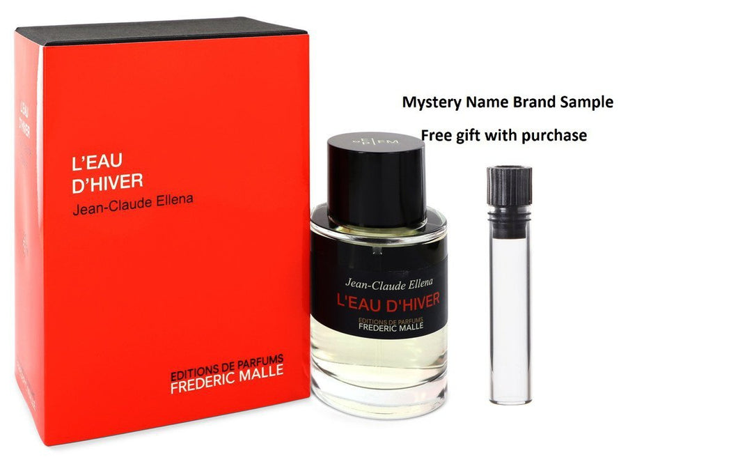 L'eau D'hiver by Frederic Malle Eau De Toilette Spray (Unisex) 3.4 oz And a Mystery Name brand sample vile