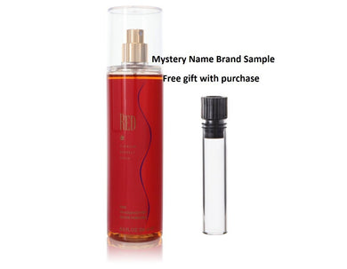 RED by Giorgio Beverly Hills Fragrance Mist 8 oz And a Mystery Name brand sample vile