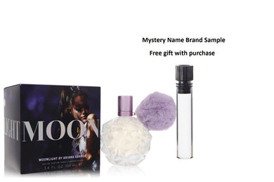 Ariana Grande Moonlight by Ariana Grande Eau De Parfum Spray 3.4 oz And a Mystery Name brand sample vile