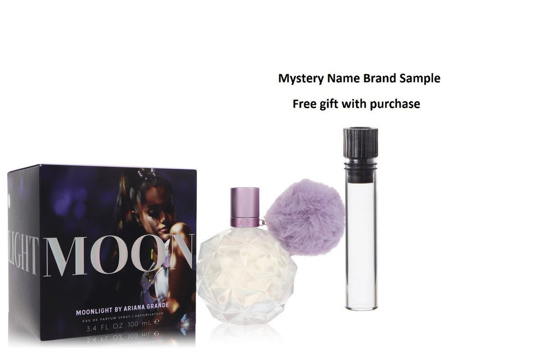Ariana Grande Moonlight by Ariana Grande Eau De Parfum Spray 3.4 oz And a Mystery Name brand sample vile