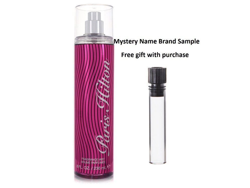 Paris Hilton by Paris Hilton Body Mist 8 oz And a Mystery Name brand sample vile