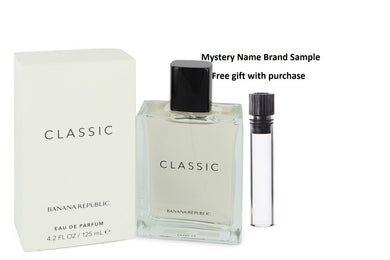 BANANA REPUBLIC Classic by Banana Republic Eau De Parfum Spray (Unisex) 4.2 oz And a Mystery Name brand sample vile