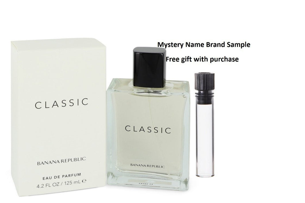 BANANA REPUBLIC Classic by Banana Republic Eau De Parfum Spray (Unisex) 4.2 oz And a Mystery Name brand sample vile