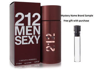 212 Sexy by Carolina Herrera Eau De Toilette Spray 3.3 oz And a Mystery Name brand sample vile