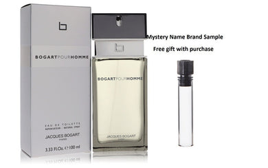 Bogart Pour Homme by Jacques Bogart Eau De Toilette Spray 3.4 oz And a Mystery Name brand sample vile