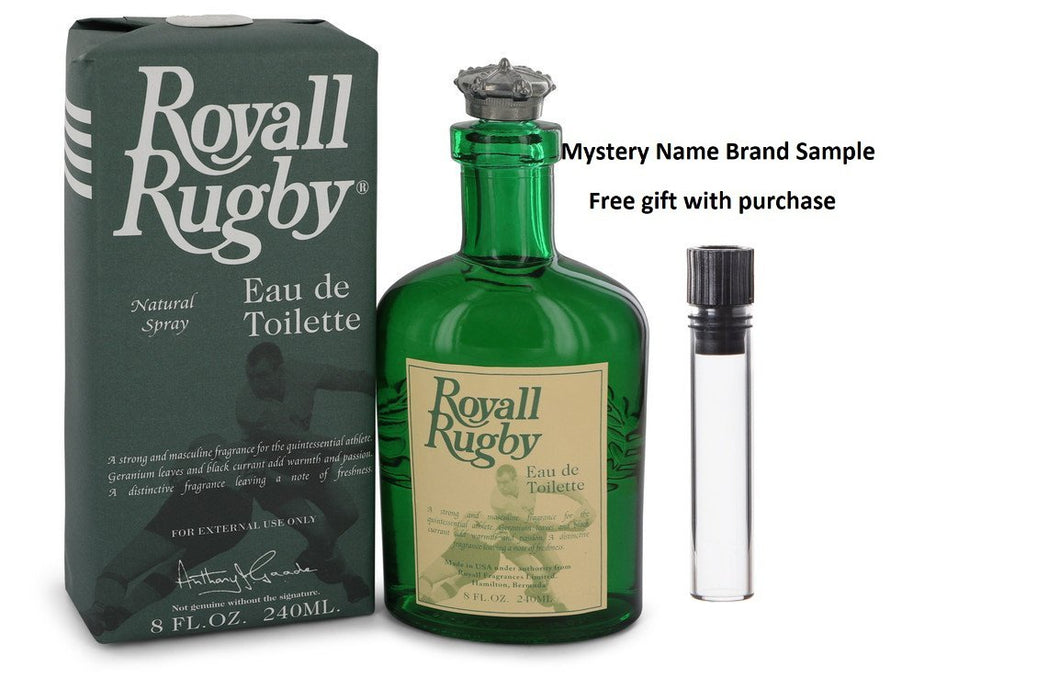Royall Rugby by Royall Fragrances Eau De Toilette   8 oz And a Mystery Name brand sample vile