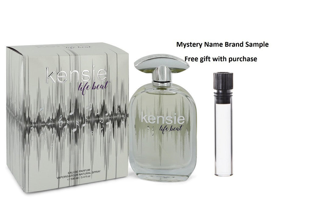 Kensie Life Beat by Kensie Eau De Parfum Spray 3.4 oz And a Mystery Name brand sample vile