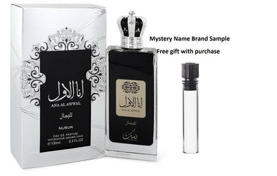 Ana Al Awwal by Nusuk Eau De Parfum Spray 3.4 oz And a Mystery Name brand sample vile