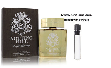 Notting Hill by English Laundry Eau De Parfum Spray 3.4 oz And a Mystery Name brand sample vile