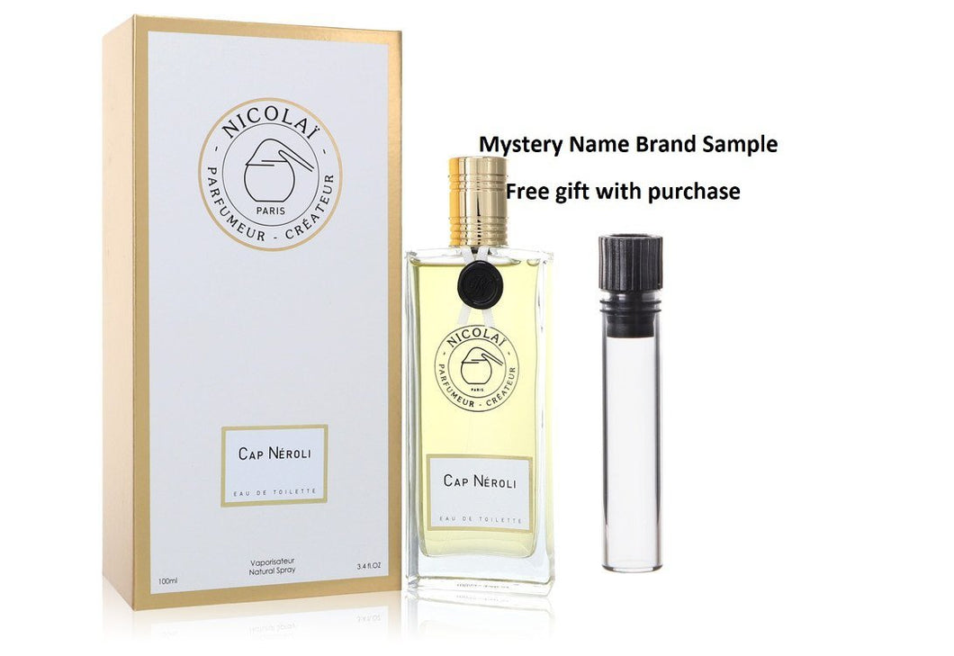 Cap Neroli by Nicolai Eau De Toilette Spray (Unisex) 3.4 oz And a Mystery Name brand sample vile